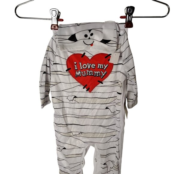 Infant 0-6 Months I Love My Mummy Jumpsuit and Cap Halloween Costume - Picture 6 of 7